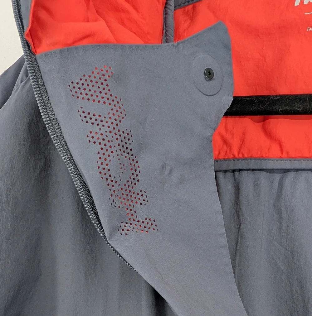 Hoka Hybrid Run Jacket Grey Orange Activewear Mens Large - Picture 13 of 15